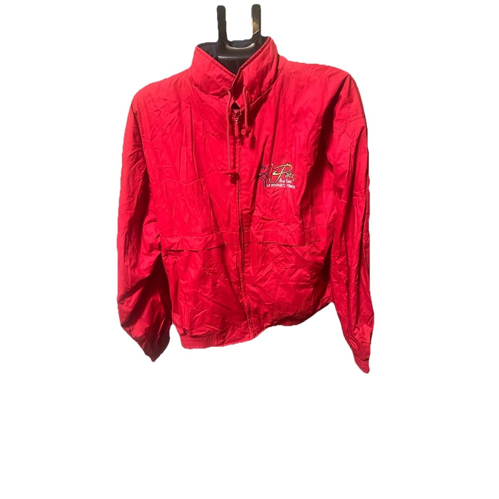 1999 Paris‎ Air Show Jacket LeBourget France Mens XL  Red Vtg 90s Port Authority